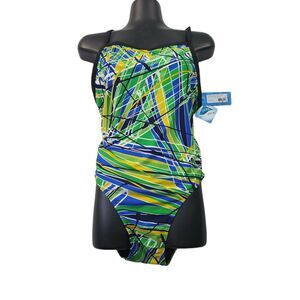 Adoretex Womens New Direction One Piece Swimsuit Size 40 Kelly Green NWT